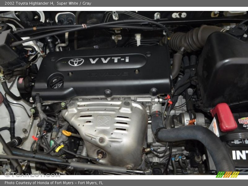 Super White / Gray 2002 Toyota Highlander I4