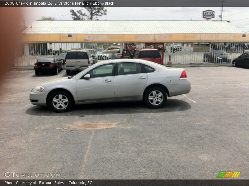 Silverstone Metallic / Ebony Black 2008 Chevrolet Impala LS