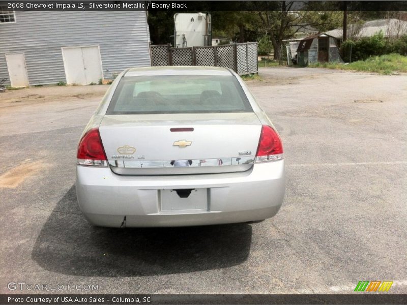 Silverstone Metallic / Ebony Black 2008 Chevrolet Impala LS