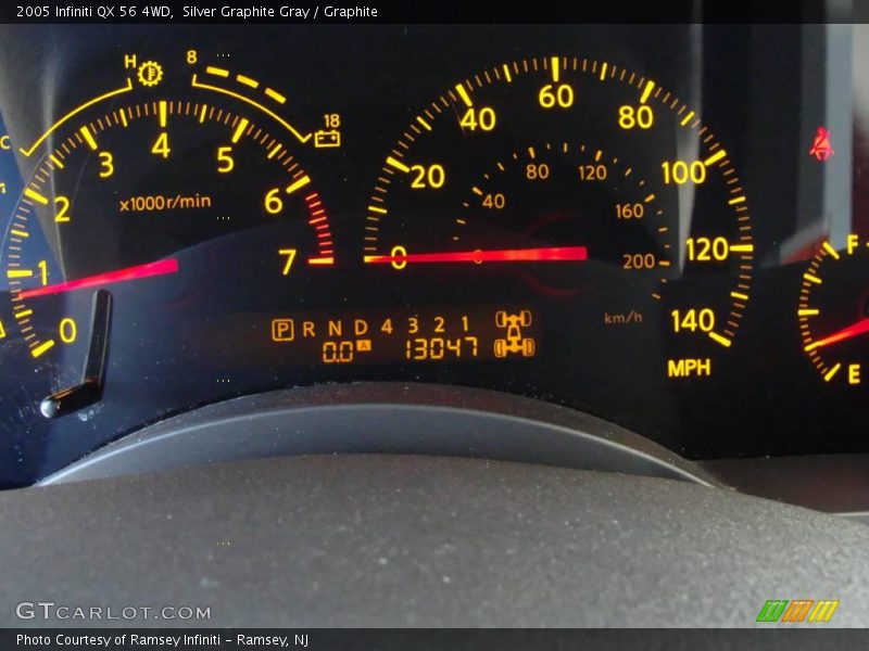 Silver Graphite Gray / Graphite 2005 Infiniti QX 56 4WD