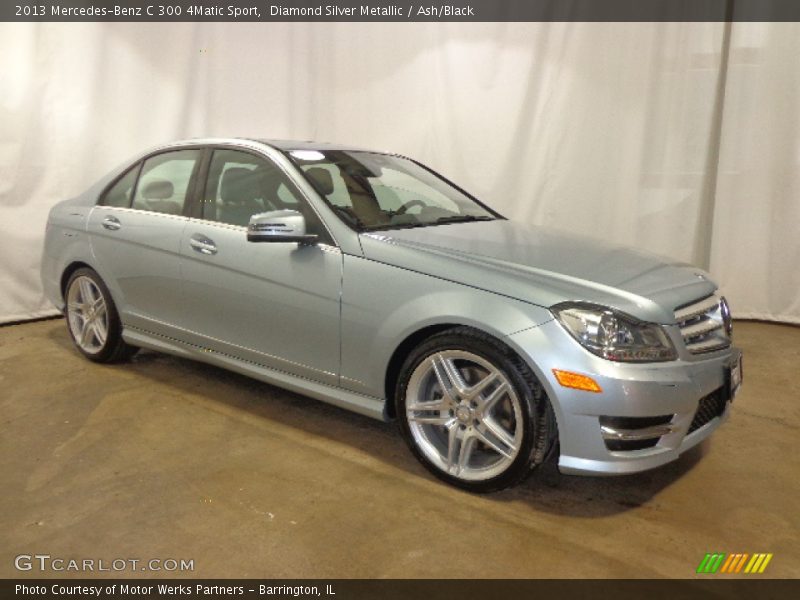 Diamond Silver Metallic / Ash/Black 2013 Mercedes-Benz C 300 4Matic Sport