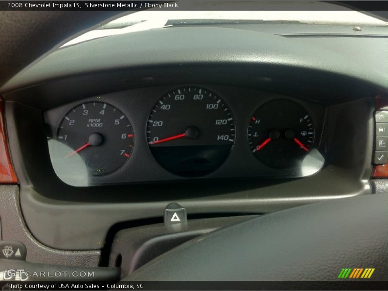 Silverstone Metallic / Ebony Black 2008 Chevrolet Impala LS