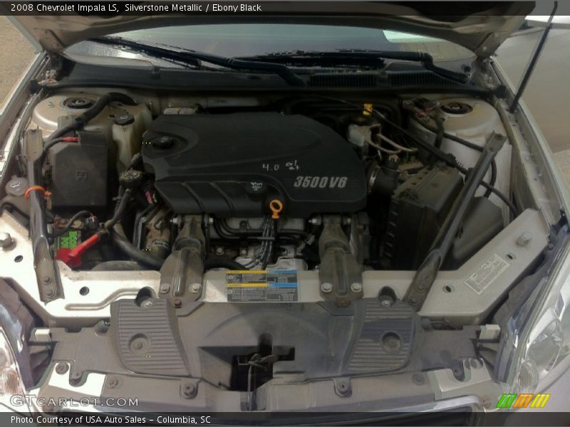 Silverstone Metallic / Ebony Black 2008 Chevrolet Impala LS