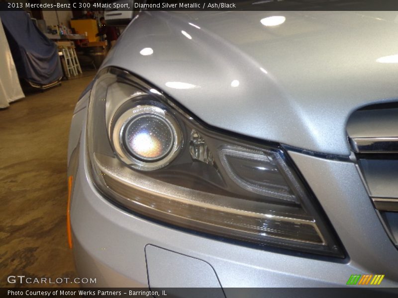 Diamond Silver Metallic / Ash/Black 2013 Mercedes-Benz C 300 4Matic Sport