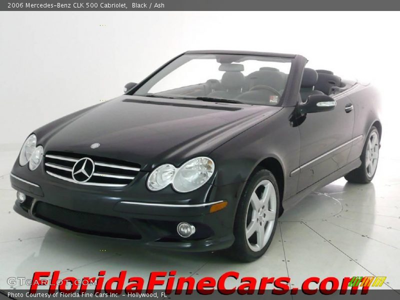 Black / Ash 2006 Mercedes-Benz CLK 500 Cabriolet