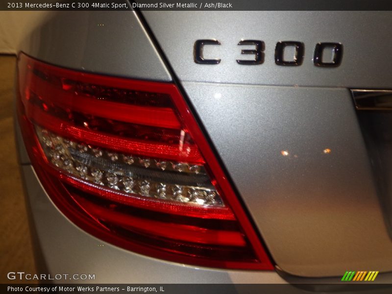 Diamond Silver Metallic / Ash/Black 2013 Mercedes-Benz C 300 4Matic Sport