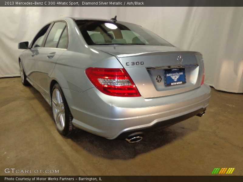 Diamond Silver Metallic / Ash/Black 2013 Mercedes-Benz C 300 4Matic Sport