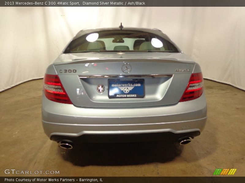 Diamond Silver Metallic / Ash/Black 2013 Mercedes-Benz C 300 4Matic Sport