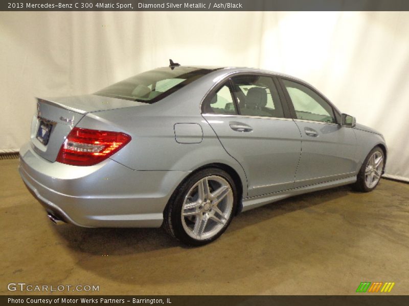 Diamond Silver Metallic / Ash/Black 2013 Mercedes-Benz C 300 4Matic Sport