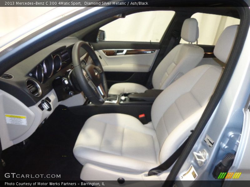 Diamond Silver Metallic / Ash/Black 2013 Mercedes-Benz C 300 4Matic Sport