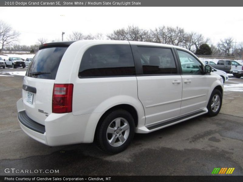 Stone White / Medium Slate Gray/Light Shale 2010 Dodge Grand Caravan SE