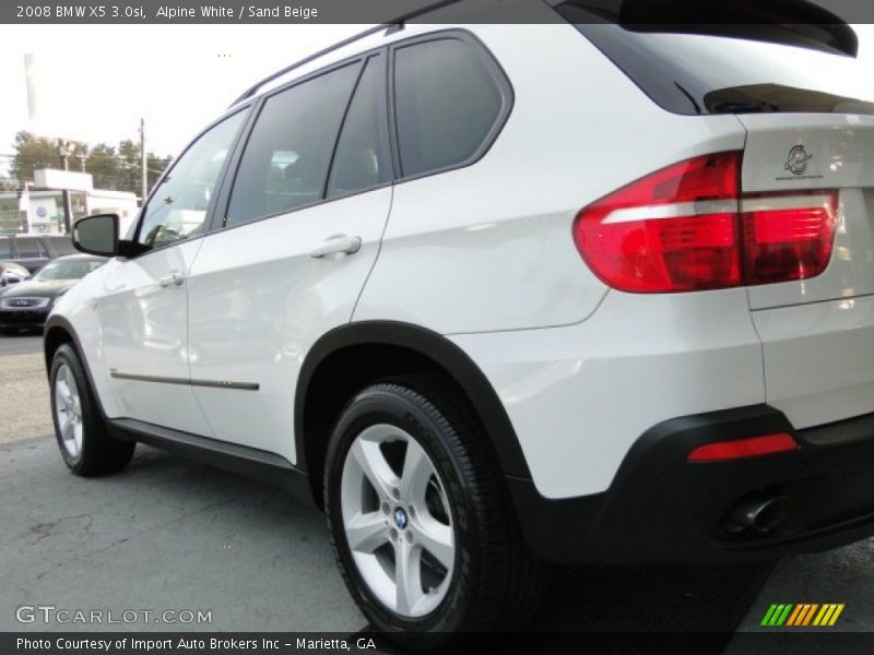 Alpine White / Sand Beige 2008 BMW X5 3.0si