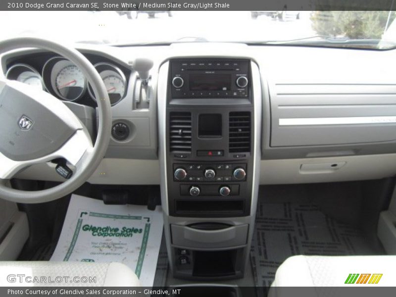 Stone White / Medium Slate Gray/Light Shale 2010 Dodge Grand Caravan SE