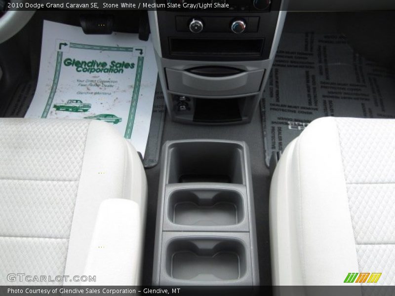 Stone White / Medium Slate Gray/Light Shale 2010 Dodge Grand Caravan SE