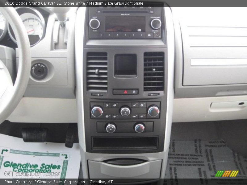 Stone White / Medium Slate Gray/Light Shale 2010 Dodge Grand Caravan SE