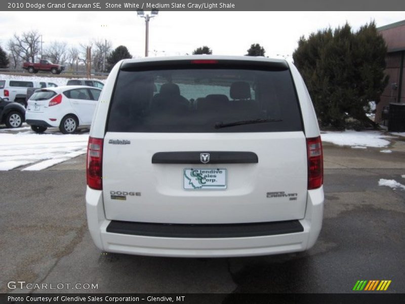 Stone White / Medium Slate Gray/Light Shale 2010 Dodge Grand Caravan SE
