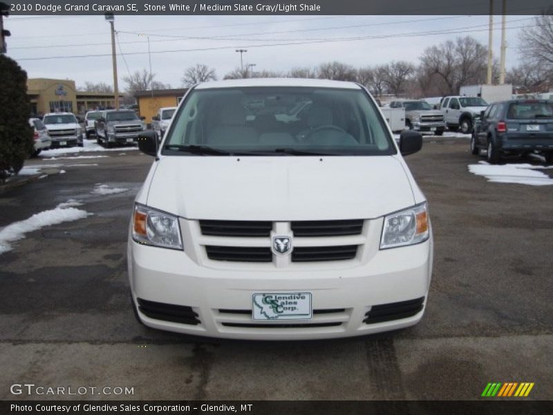 Stone White / Medium Slate Gray/Light Shale 2010 Dodge Grand Caravan SE