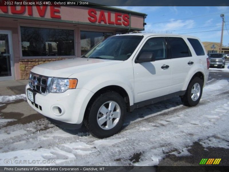 Oxford White / Stone 2012 Ford Escape XLS 4WD