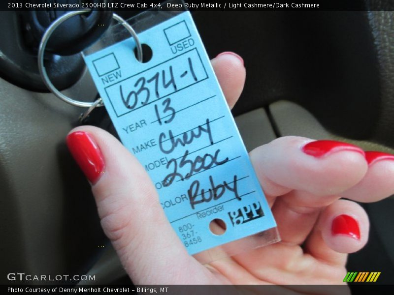 Deep Ruby Metallic / Light Cashmere/Dark Cashmere 2013 Chevrolet Silverado 2500HD LTZ Crew Cab 4x4