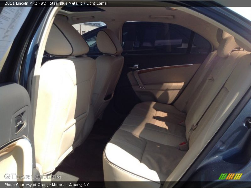 Steel Blue Metallic / Light Camel 2011 Lincoln MKZ FWD