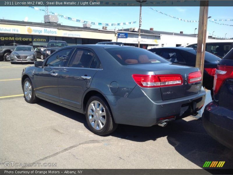 Steel Blue Metallic / Light Camel 2011 Lincoln MKZ FWD