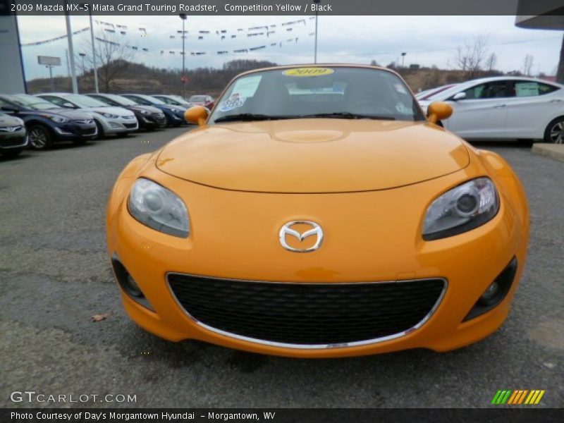 Competition Yellow / Black 2009 Mazda MX-5 Miata Grand Touring Roadster