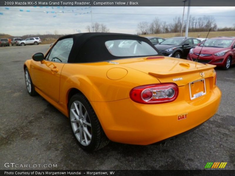 Competition Yellow / Black 2009 Mazda MX-5 Miata Grand Touring Roadster