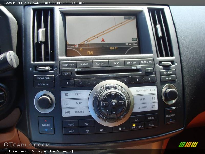 Black Obsidian / Brick/Black 2006 Infiniti FX 35 AWD