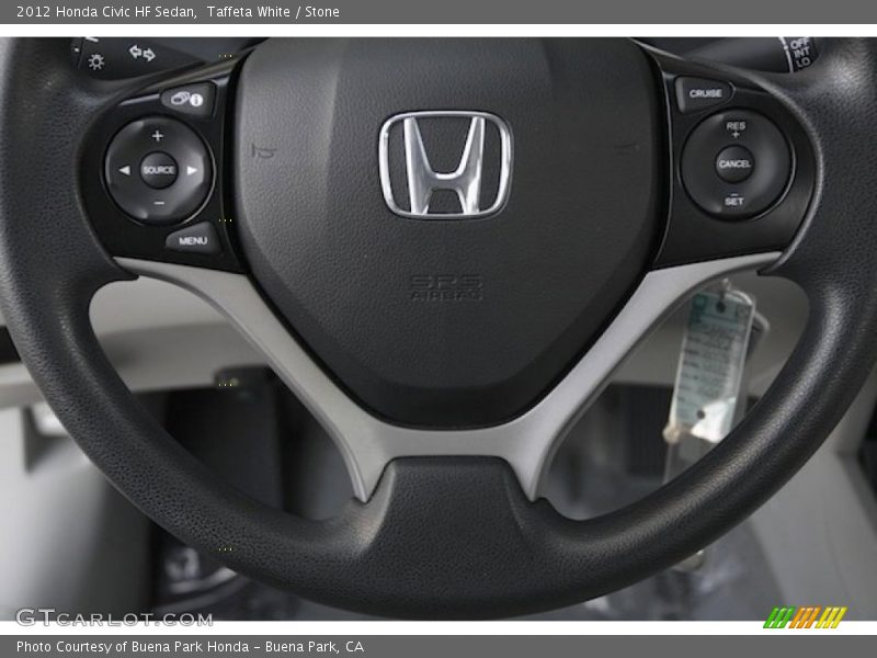 Taffeta White / Stone 2012 Honda Civic HF Sedan