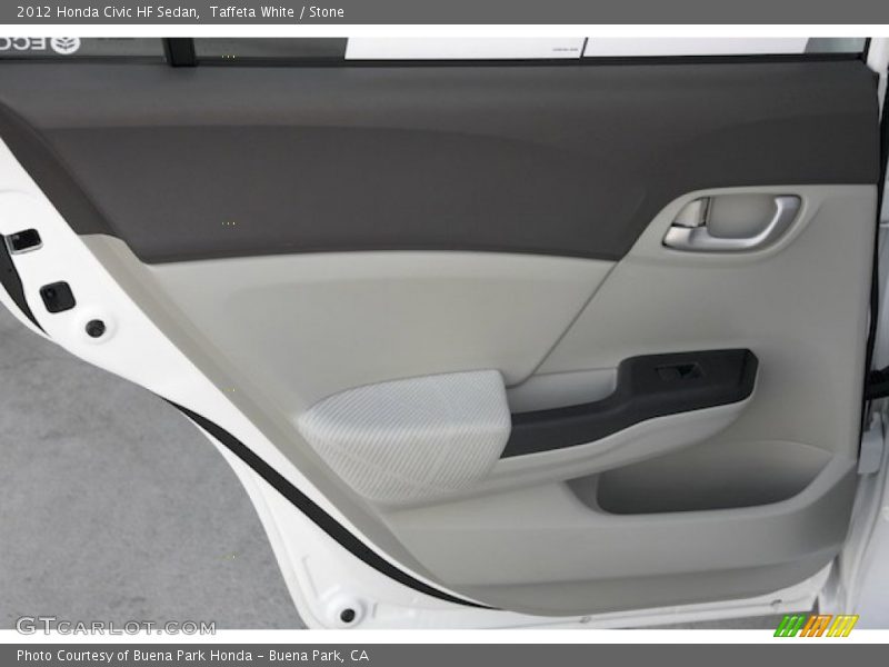 Taffeta White / Stone 2012 Honda Civic HF Sedan