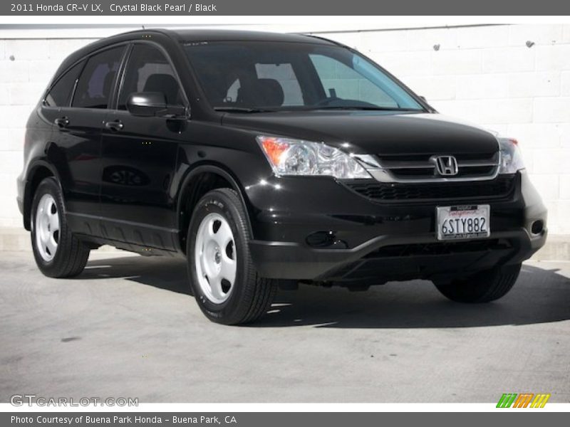 Crystal Black Pearl / Black 2011 Honda CR-V LX