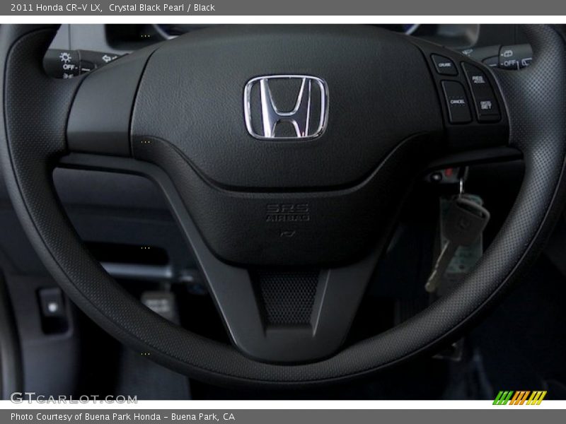 Crystal Black Pearl / Black 2011 Honda CR-V LX