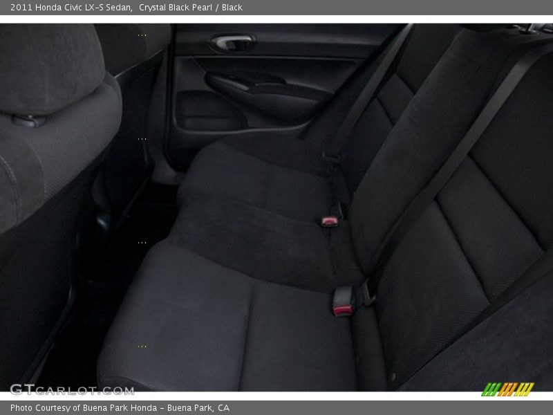 Crystal Black Pearl / Black 2011 Honda Civic LX-S Sedan