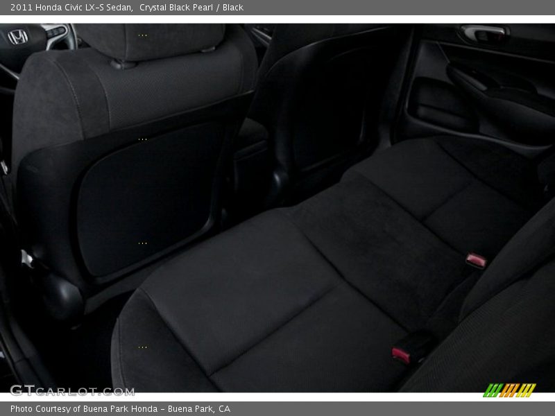 Crystal Black Pearl / Black 2011 Honda Civic LX-S Sedan