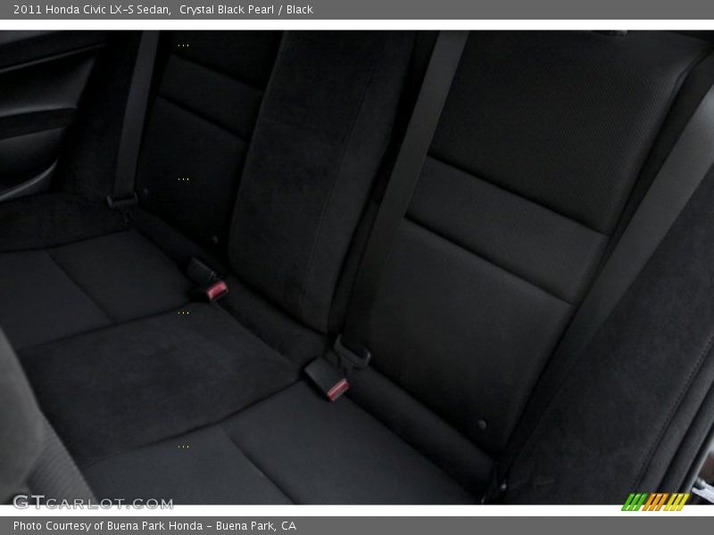 Crystal Black Pearl / Black 2011 Honda Civic LX-S Sedan