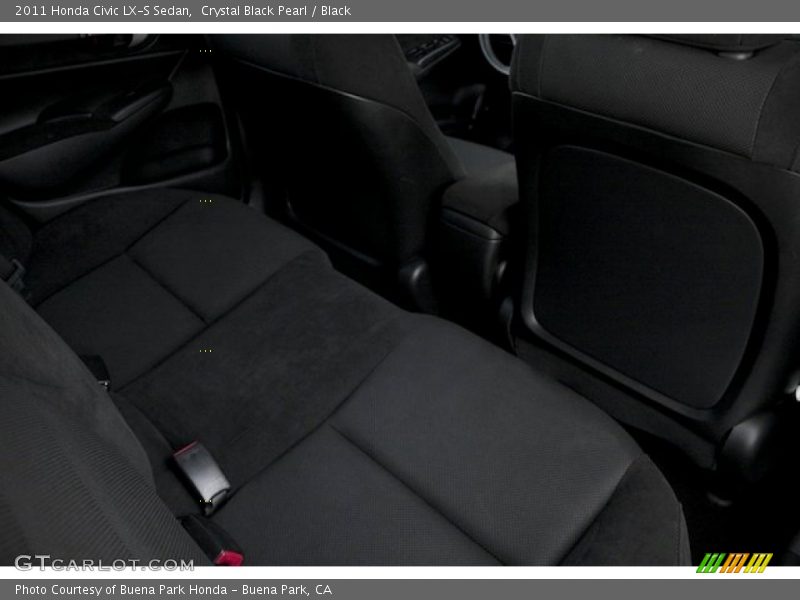 Crystal Black Pearl / Black 2011 Honda Civic LX-S Sedan