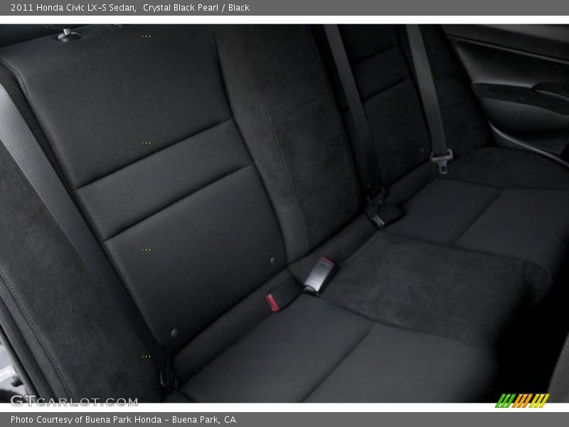 Crystal Black Pearl / Black 2011 Honda Civic LX-S Sedan