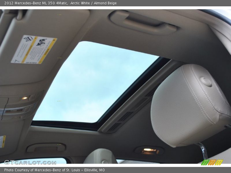 Arctic White / Almond Beige 2012 Mercedes-Benz ML 350 4Matic
