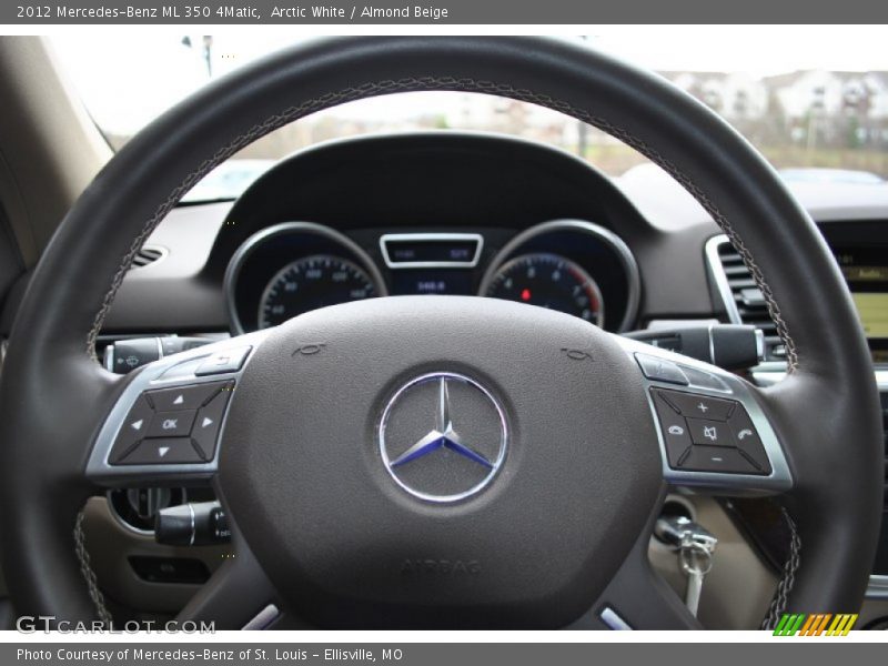 Arctic White / Almond Beige 2012 Mercedes-Benz ML 350 4Matic