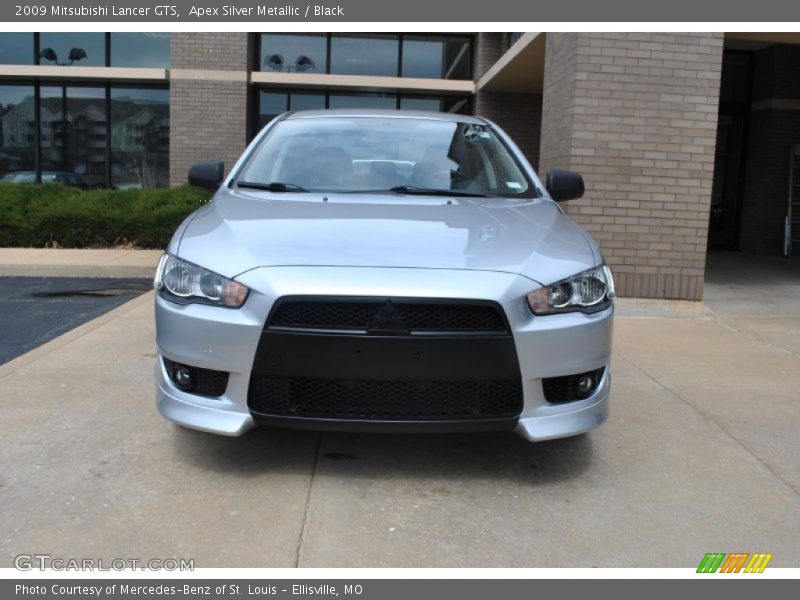 Apex Silver Metallic / Black 2009 Mitsubishi Lancer GTS