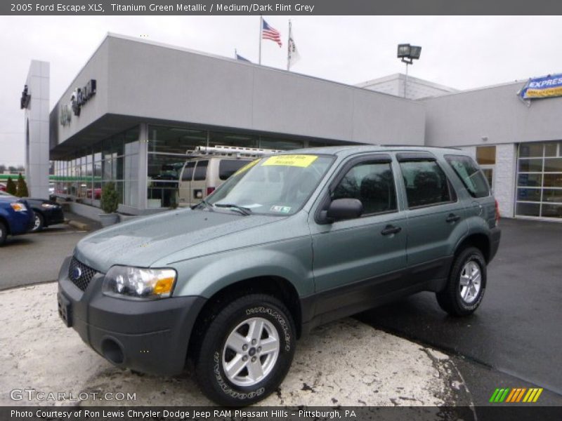 Titanium Green Metallic / Medium/Dark Flint Grey 2005 Ford Escape XLS