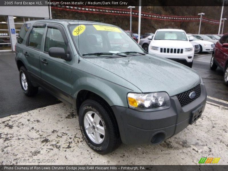 Titanium Green Metallic / Medium/Dark Flint Grey 2005 Ford Escape XLS