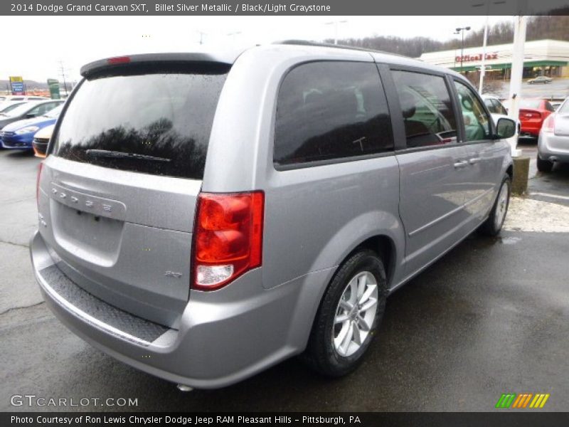 Billet Silver Metallic / Black/Light Graystone 2014 Dodge Grand Caravan SXT