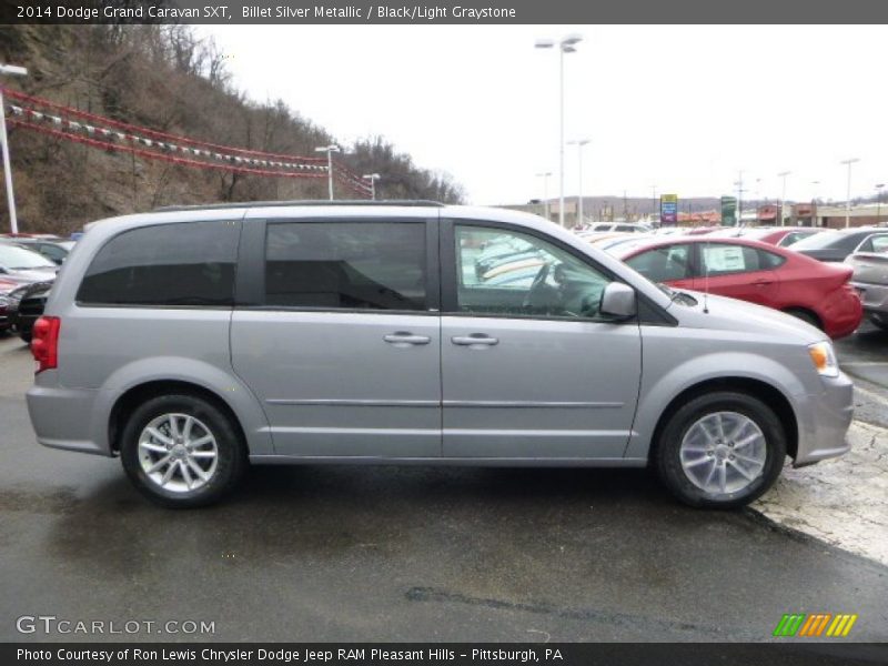 Billet Silver Metallic / Black/Light Graystone 2014 Dodge Grand Caravan SXT
