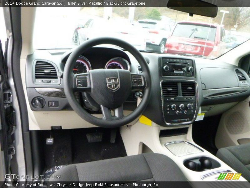 Billet Silver Metallic / Black/Light Graystone 2014 Dodge Grand Caravan SXT