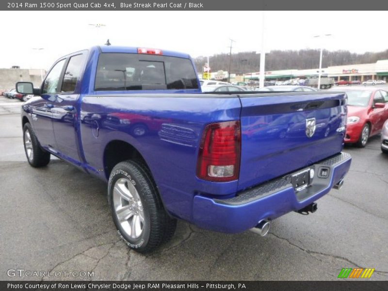 Blue Streak Pearl Coat / Black 2014 Ram 1500 Sport Quad Cab 4x4