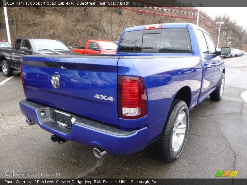 Blue Streak Pearl Coat / Black 2014 Ram 1500 Sport Quad Cab 4x4