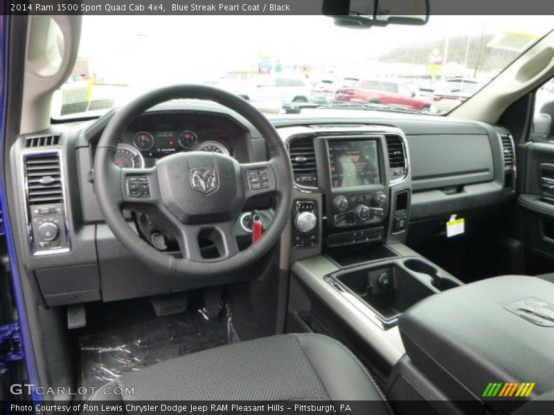 Blue Streak Pearl Coat / Black 2014 Ram 1500 Sport Quad Cab 4x4