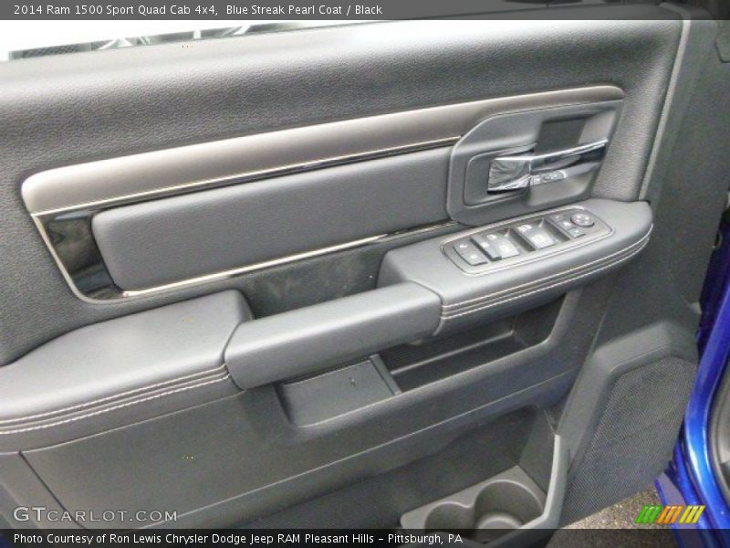 Blue Streak Pearl Coat / Black 2014 Ram 1500 Sport Quad Cab 4x4