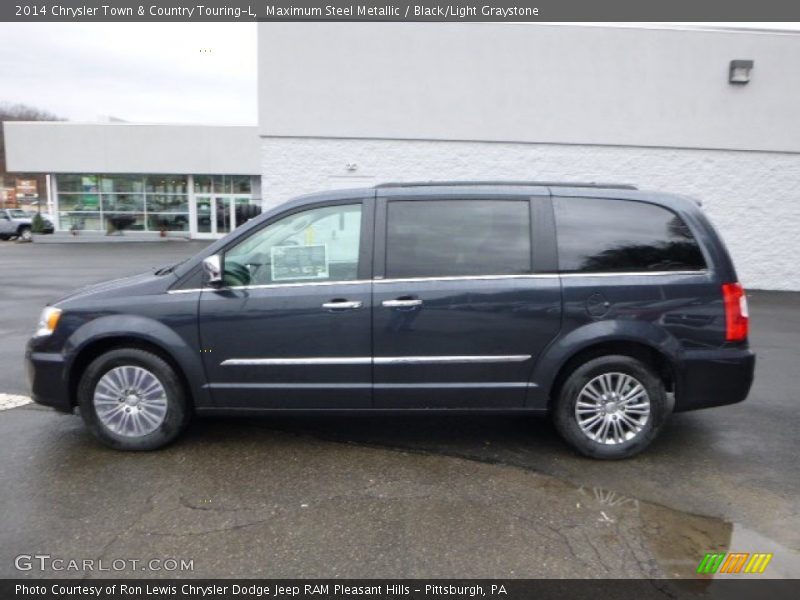 Maximum Steel Metallic / Black/Light Graystone 2014 Chrysler Town & Country Touring-L